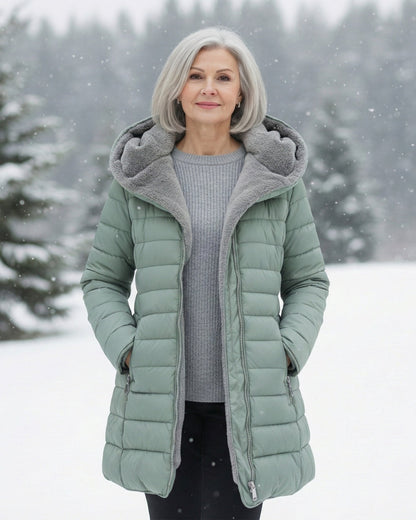 Fleece Lined Structured Puffer Coat — Lightweight Winter Jacket 3
