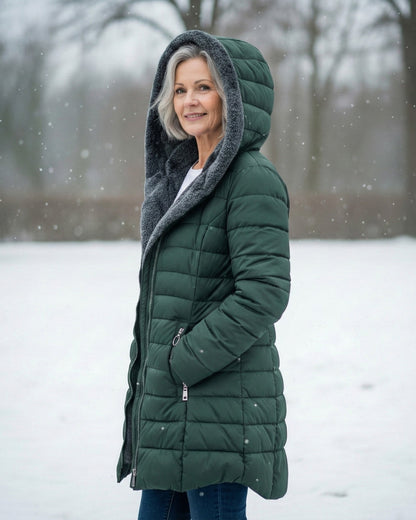 Fleece Lined Structured Puffer Coat — Lightweight Winter Jacket 5