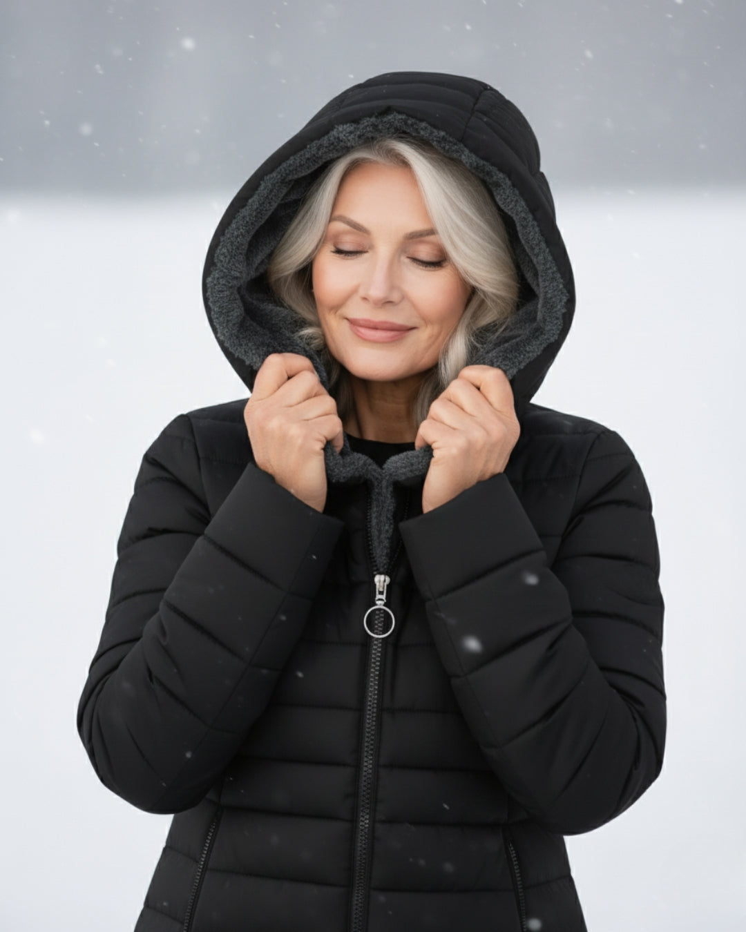 Fleece Lined Structured Puffer Coat — Lightweight Winter Jacket 9