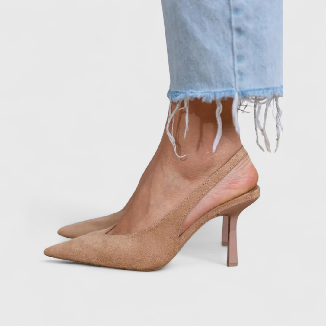 Women's Pointed-Toe Slingback Heels — Elegant Comfort 1