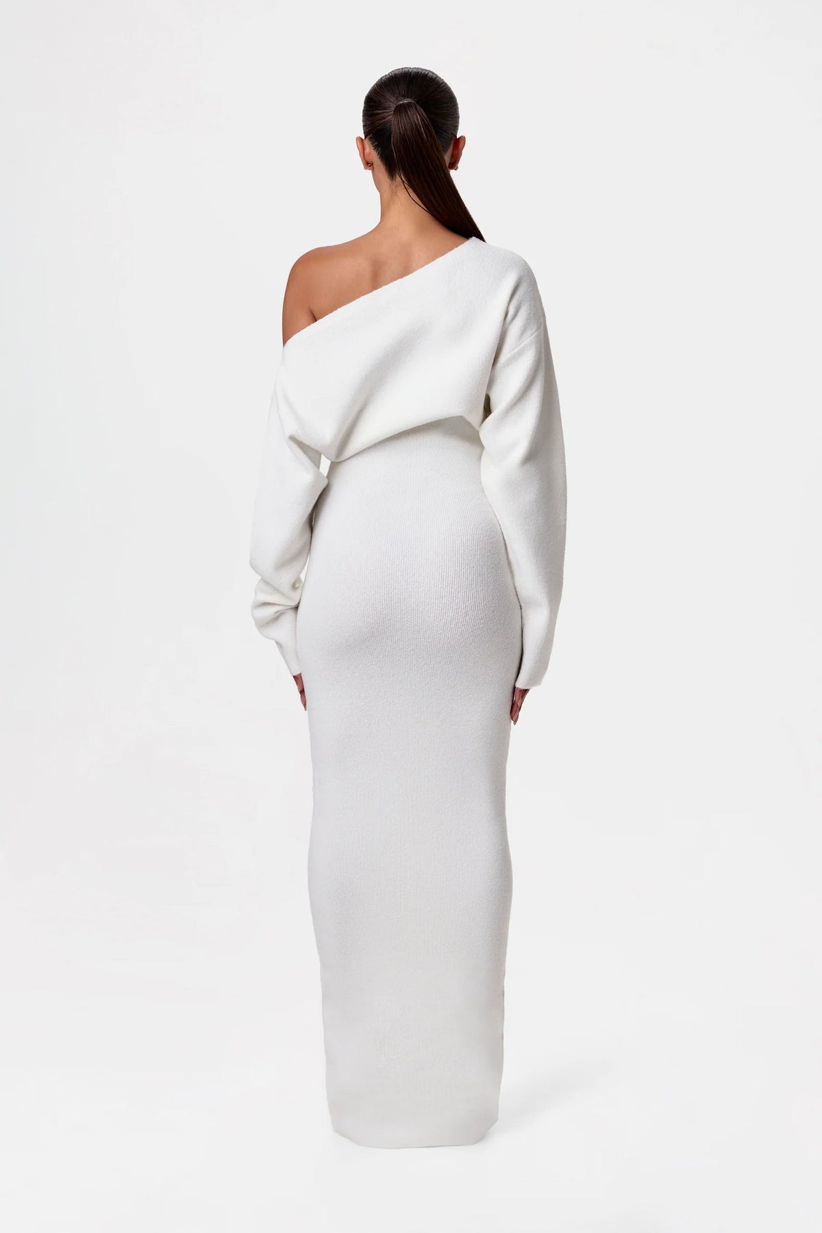 Sweater Maxi Dress Drop Shoulders — Lulu Viral Style 6