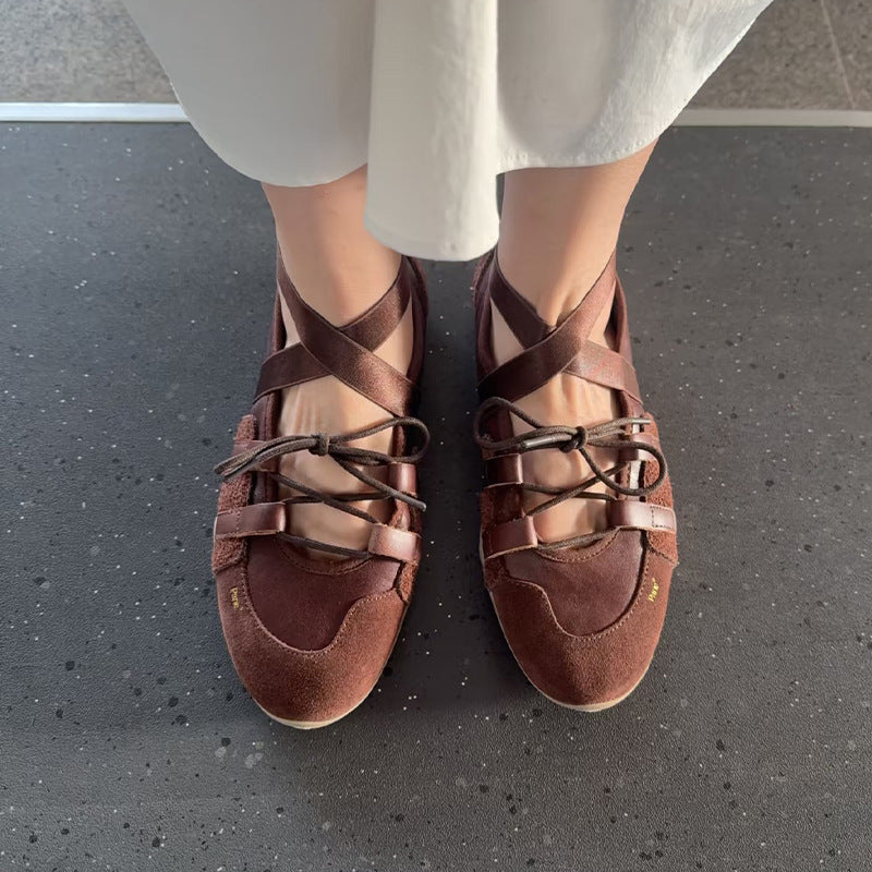 Cross-Strap Mary Jane Ballet Flat — Lightweight Women's Shoe 1