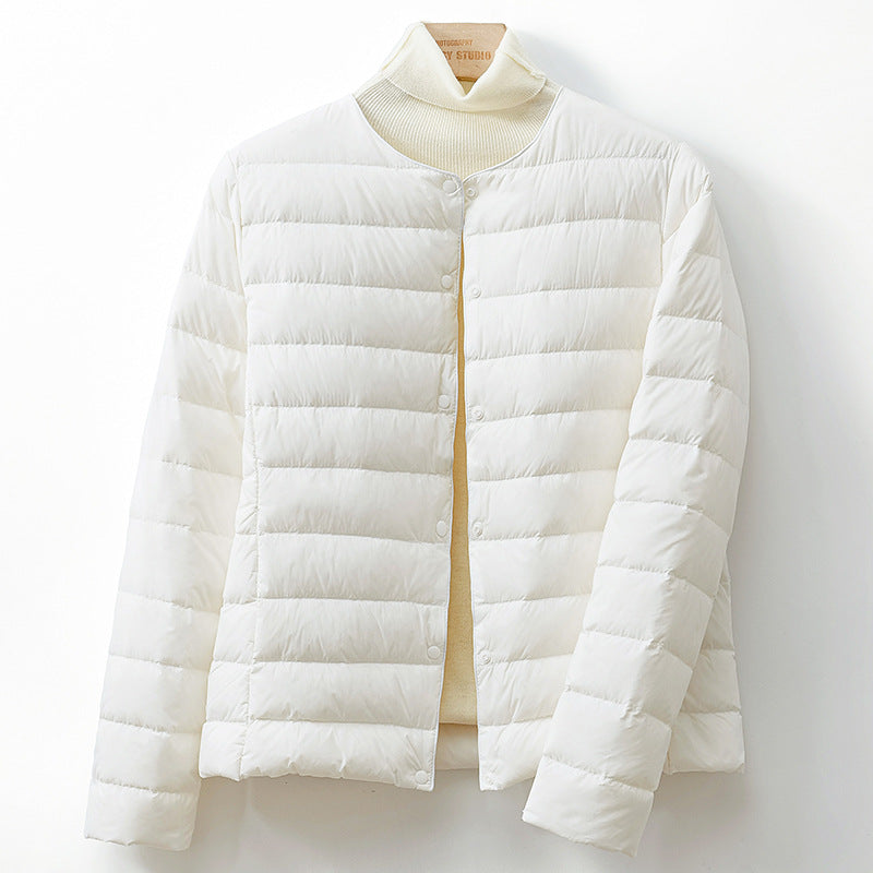 Helga Down Puff Jacket — Lightweight 90% Duck Down Coat 9