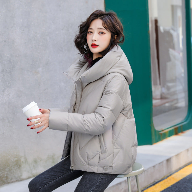 Hooded Padded Jacket Plus Size — Polyester Fill Winter Coat 10