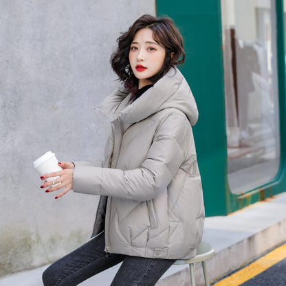 Hooded Padded Jacket Plus Size — Polyester Fill Winter Coat 10