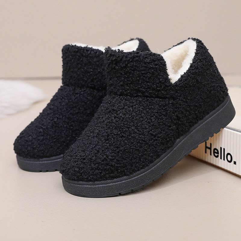 Women's Teddy Borg Fleece Slipper Boots — Ankle Slip-On 1