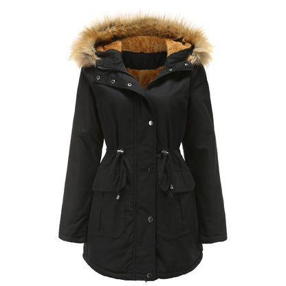 Fleece-Lined Hooded Puffer Jacket — Faux Fur Collar 5