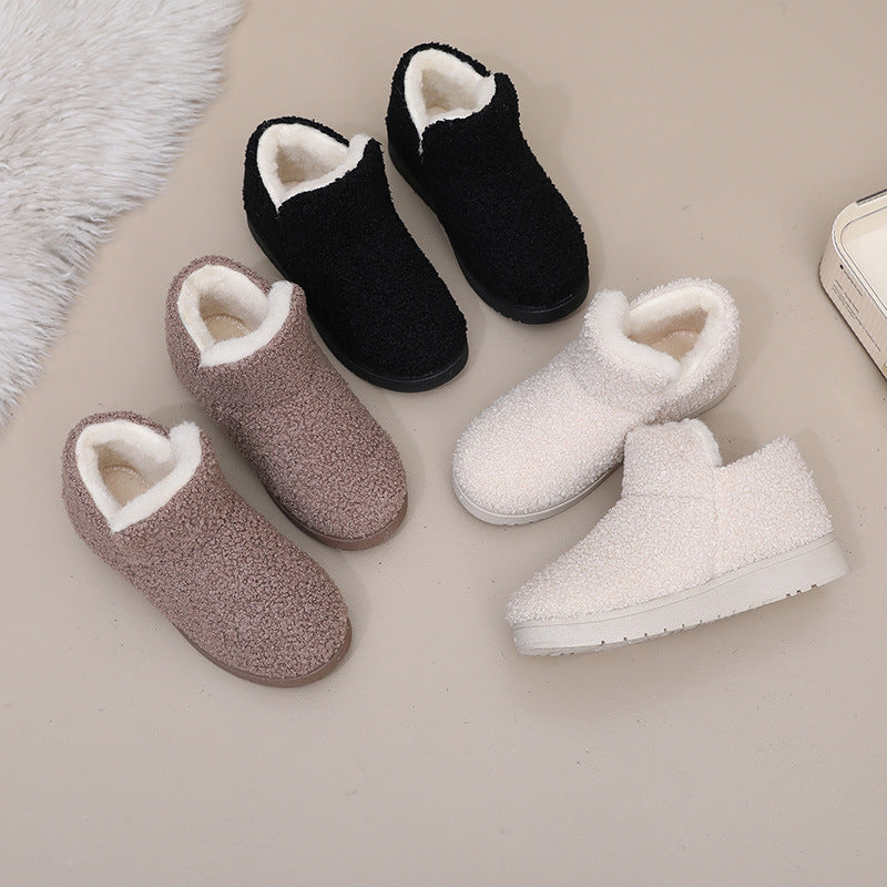 Women's Teddy Borg Fleece Slipper Boots — Ankle Slip-On 5