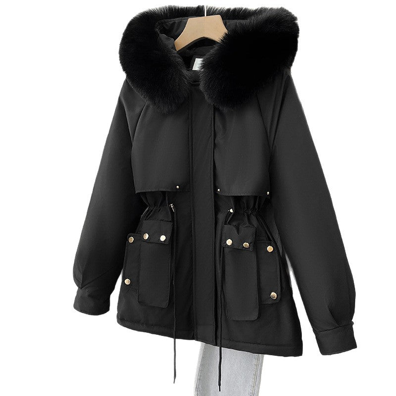 Short Parka Jacket — Faux Fur Hood & Padded Lining 5