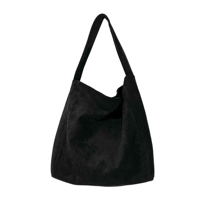 Large Suede Tote Bag — Magnetic Closure & Interior Pockets 6