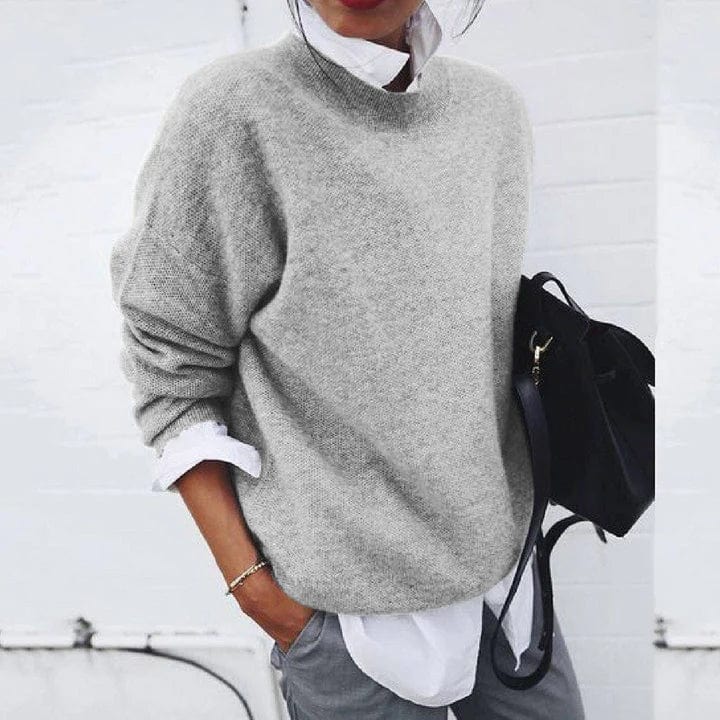 Women's Loose Fit Cashmere Sweater — Soft Cozy Knit 3