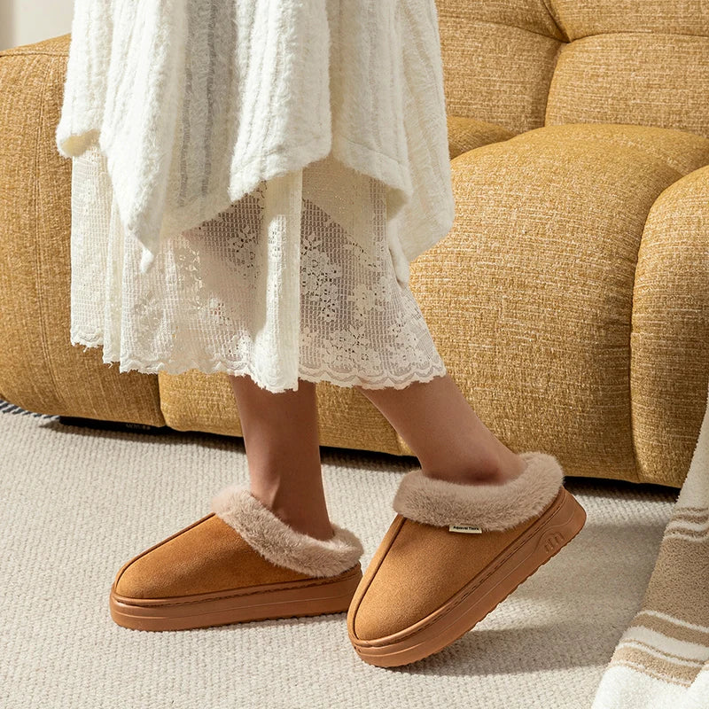 Non-Slip Winter House Slippers — Warm Lined Thick Sole 3
