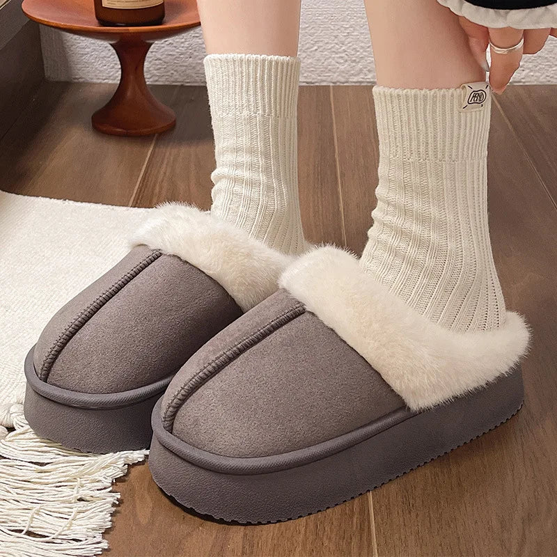 Women's Platform Slipper Boots — Warm Lined Ankle Boot 3