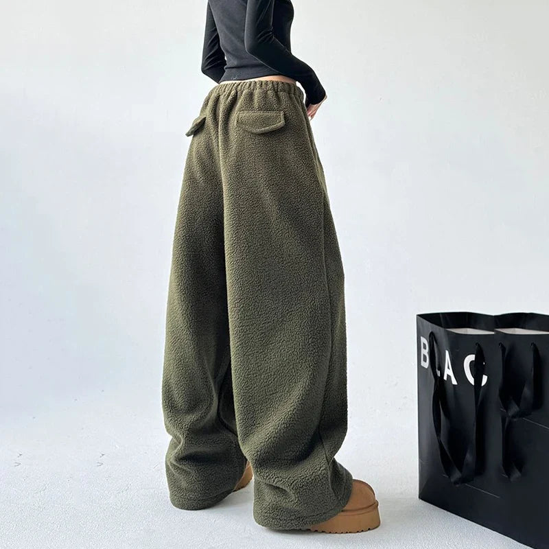 Soho Lounge Fleece Sweatpants — Oversized Relaxed Fit 6