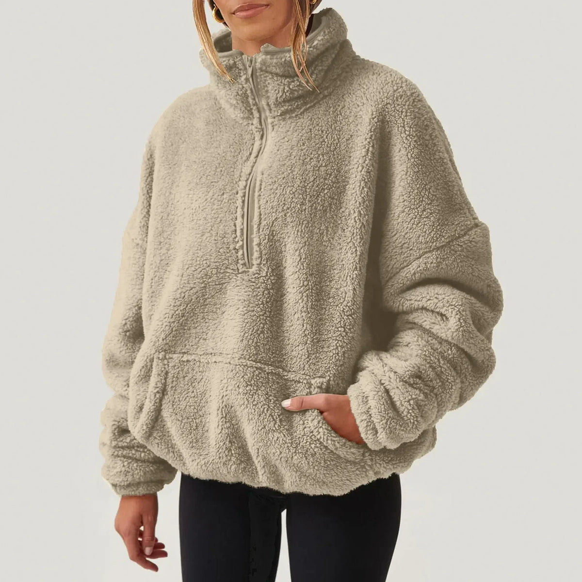 Alpine Half-Zip Sweater — Ultra-Soft Plush Relaxed Fit 7