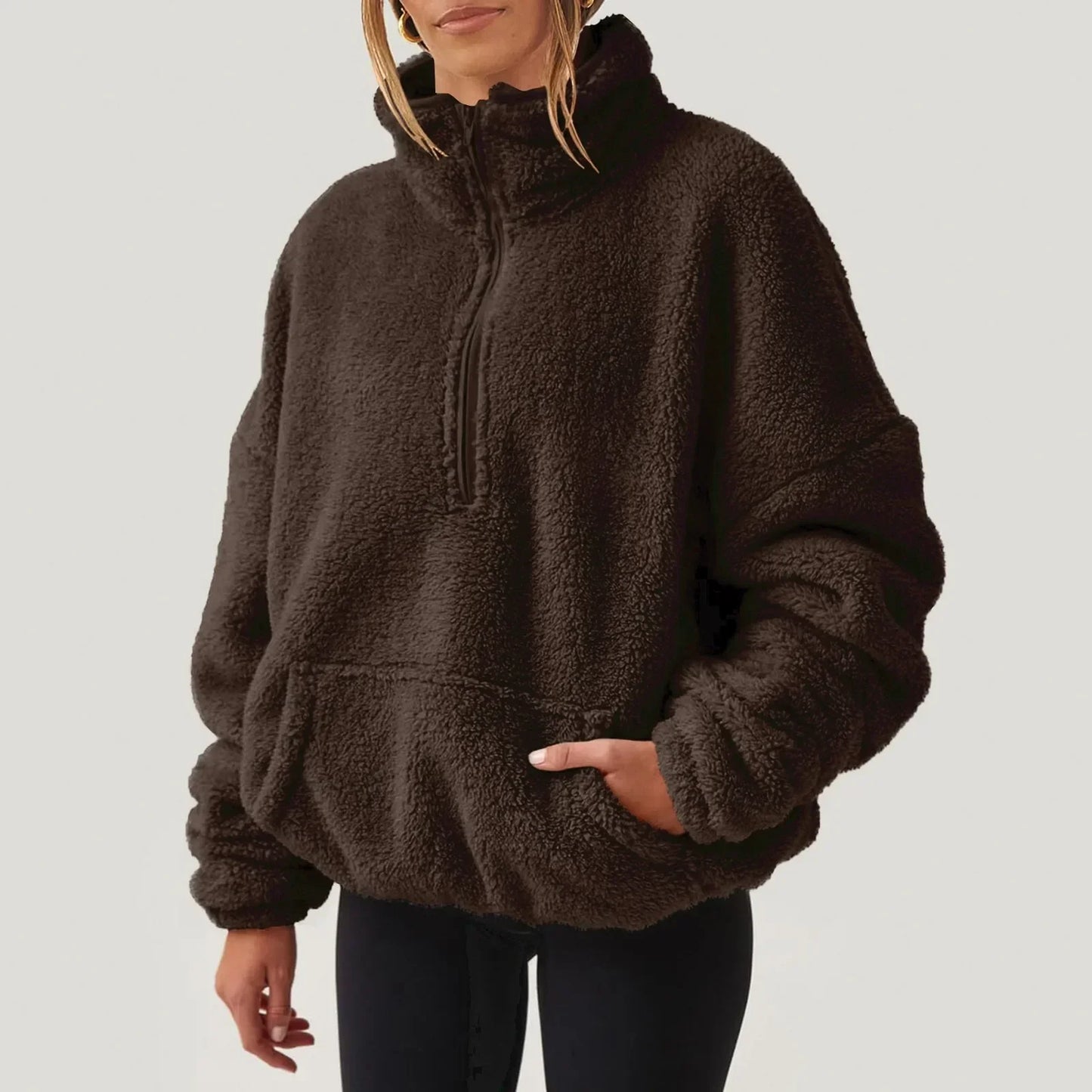 Alpine Half-Zip Sweater — Ultra-Soft Plush Relaxed Fit 2