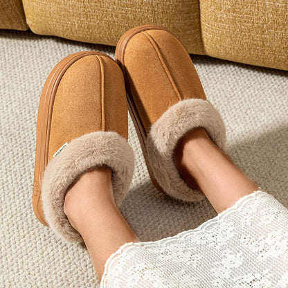 Non-Slip Winter House Slippers — Warm Lined Thick Sole 1