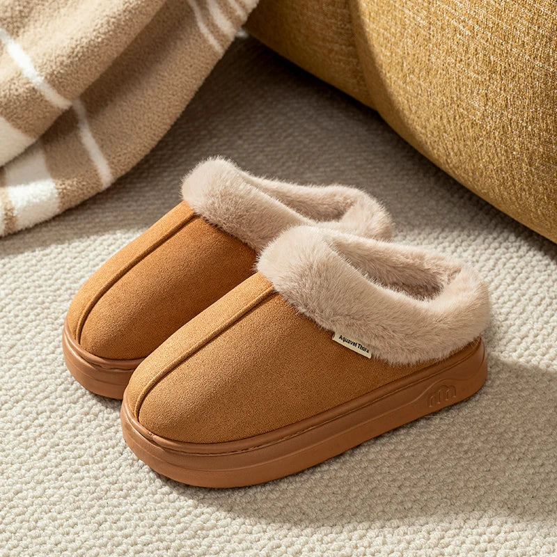 Non-Slip Winter House Slippers — Warm Lined Thick Sole 4