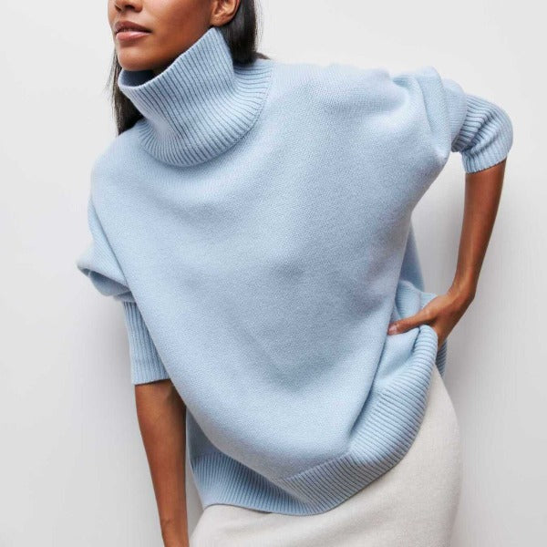 Margot Knitted Turtleneck Sweater — Cozy Women's Knitwear 1