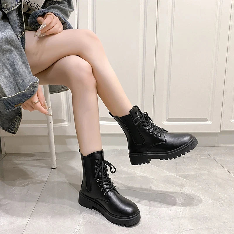 Women's Comfort Mid-Heel Ankle Boots — Cushioned & Stable 2