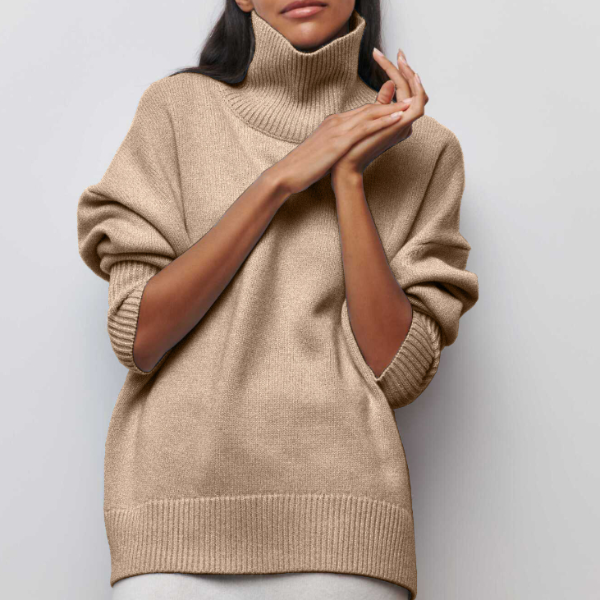 Margot Knitted Turtleneck Sweater — Cozy Women's Knitwear 3