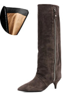 Faux Suede Brown