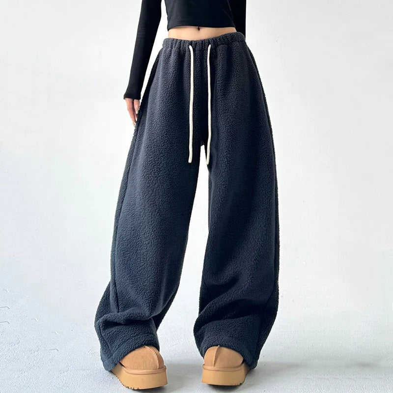Soho Lounge Fleece Sweatpants — Oversized Relaxed Fit 1