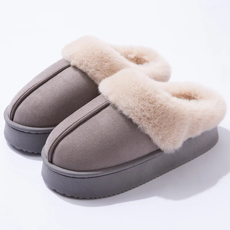 Women's Platform Slipper Boots — Warm Lined Ankle Boot 6