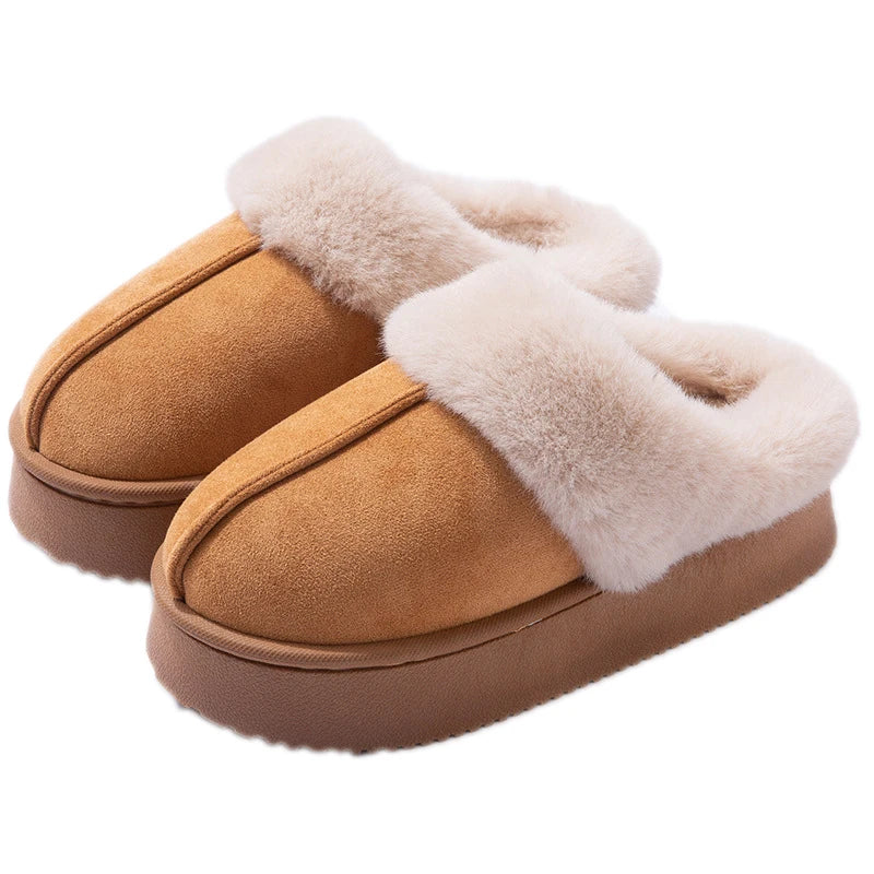 Women's Platform Slipper Boots — Warm Lined Ankle Boot 7