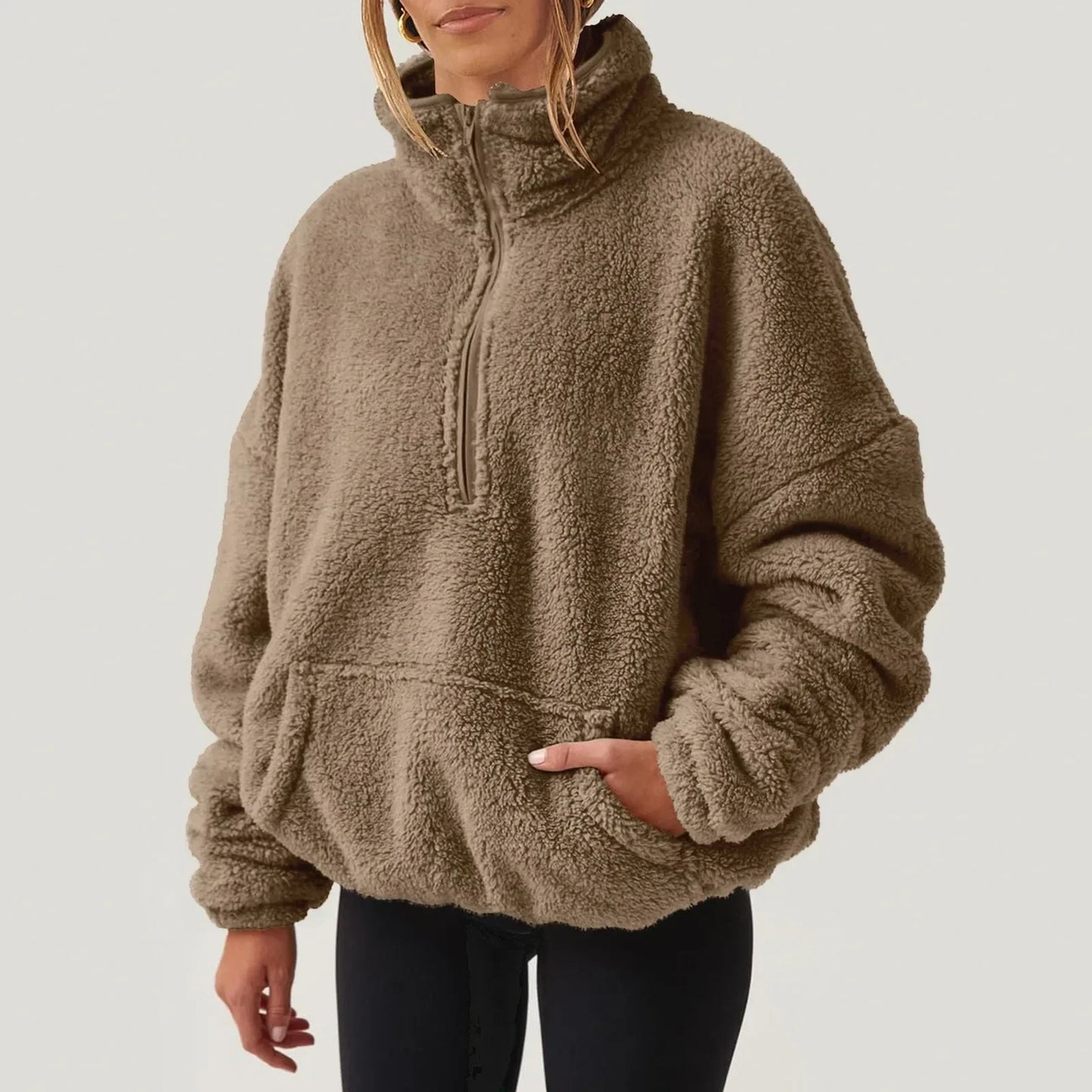Alpine Half-Zip Sweater — Ultra-Soft Plush Relaxed Fit 9