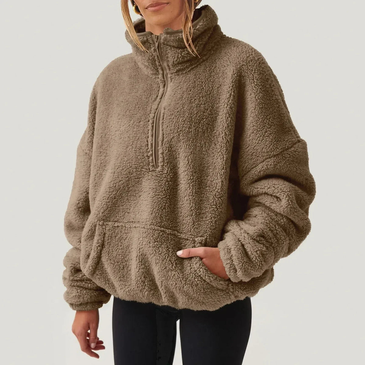 Alpine Half-Zip Sweater — Ultra-Soft Plush Relaxed Fit 9