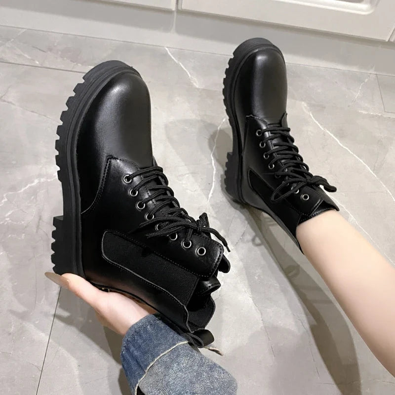 Women's Comfort Mid-Heel Ankle Boots — Cushioned & Stable 1
