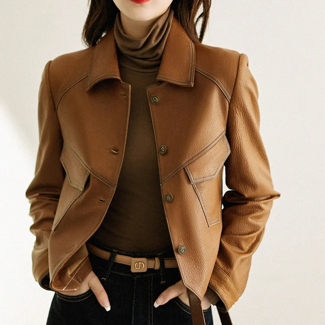 Rebelia Leather Jacket – Tailored Fit for Day & Night Wear 1