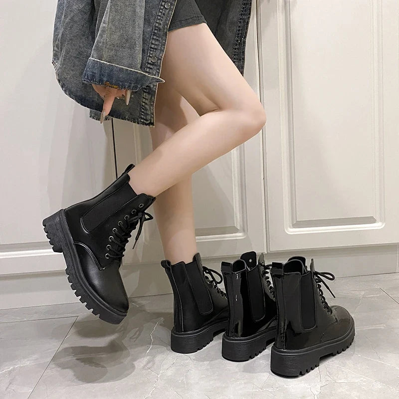 Women's Comfort Mid-Heel Ankle Boots — Cushioned & Stable 5
