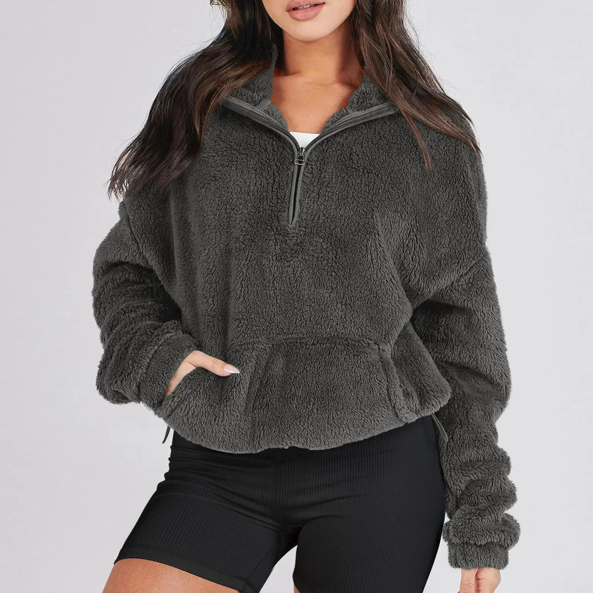 Alpine Half-Zip Sweater — Ultra-Soft Plush Relaxed Fit 4
