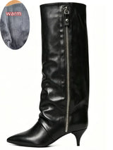Faux Leather Black Velvet