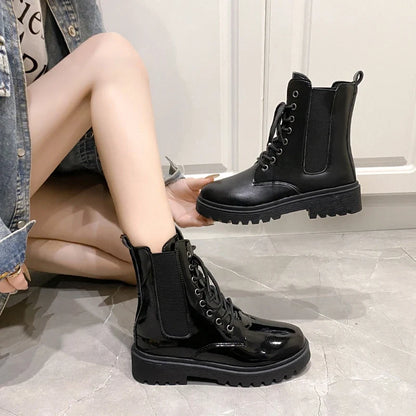 Women's Comfort Mid-Heel Ankle Boots — Cushioned & Stable 6