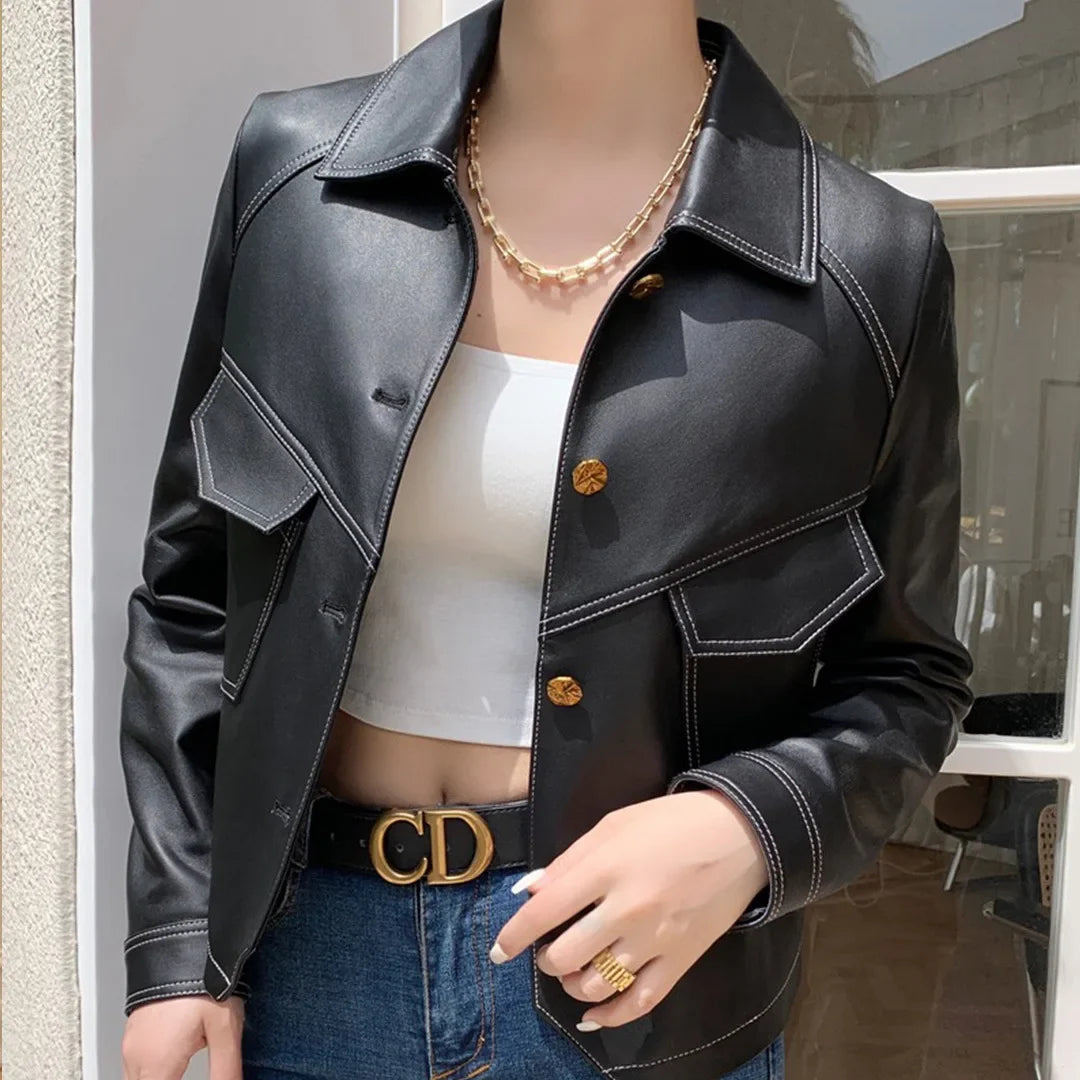 Rebelia Leather Jacket – Tailored Fit for Day & Night Wear 2