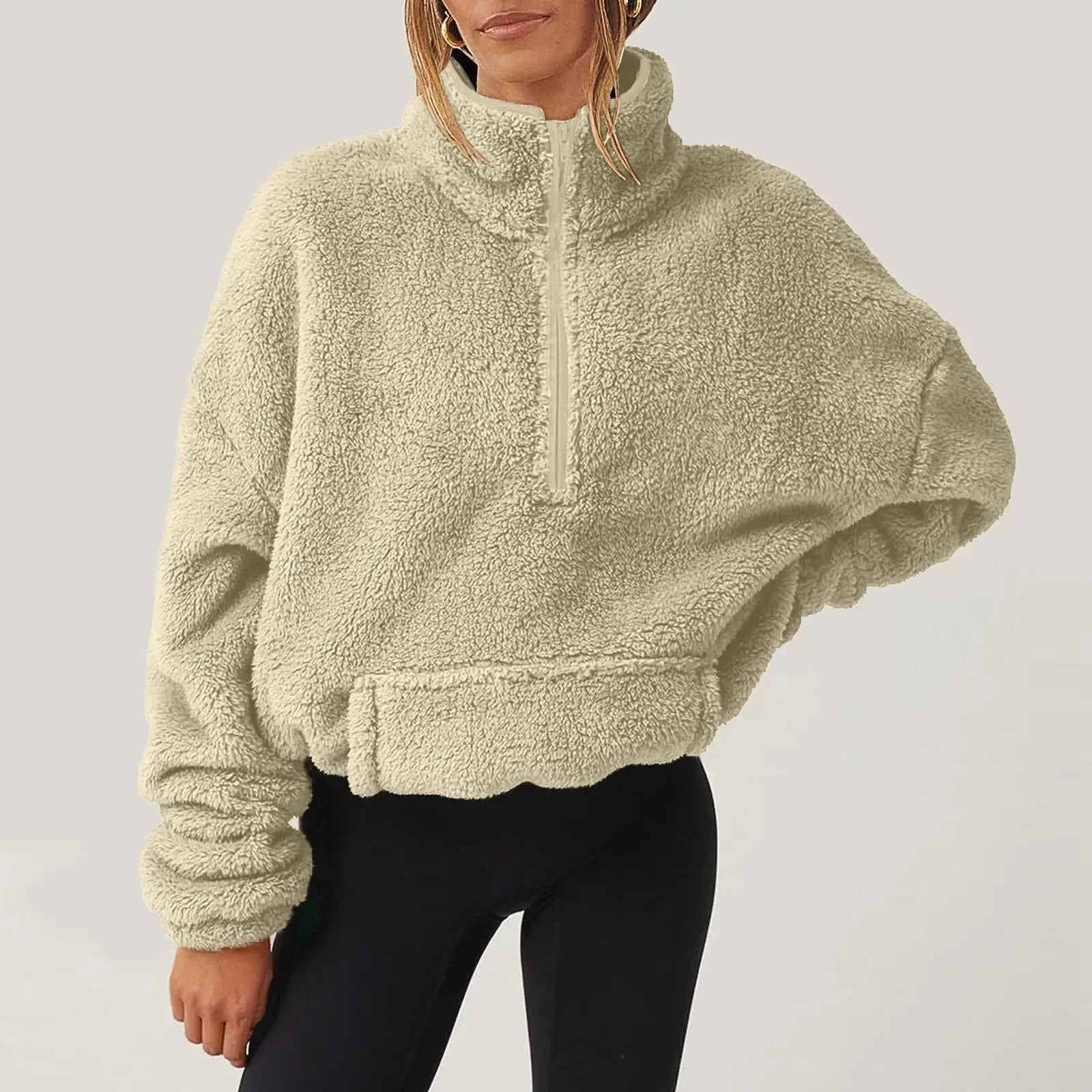 Alpine Half-Zip Sweater — Ultra-Soft Plush Relaxed Fit 8