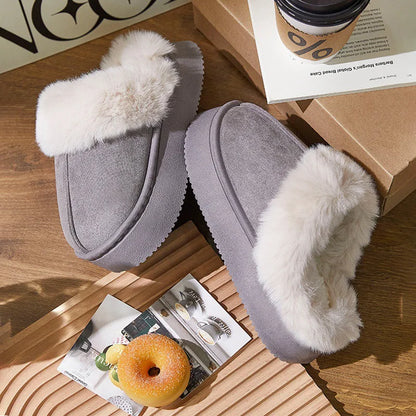 Women's Platform Slipper Boots — Warm Lined Ankle Boot 2
