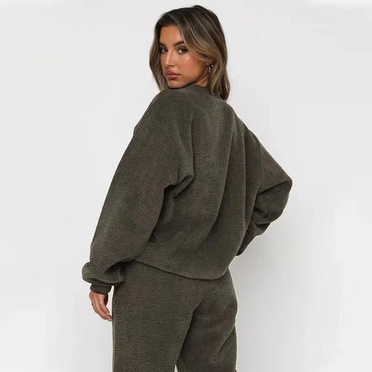 Corduroy Sweatset — Relaxed Fit Sweatshirt & Cuffed Joggers 2