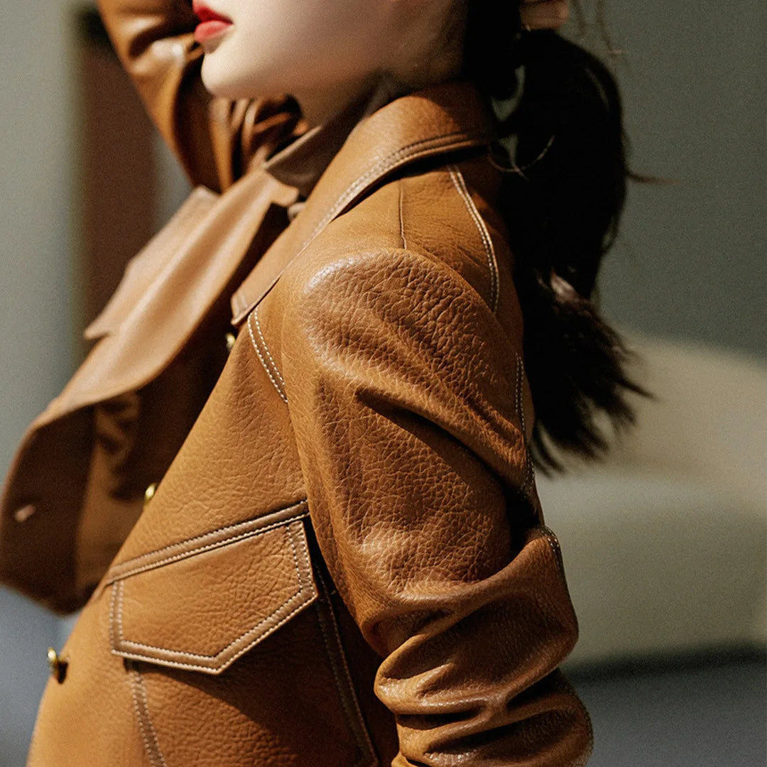 Rebelia Leather Jacket – Tailored Fit for Day & Night Wear 3