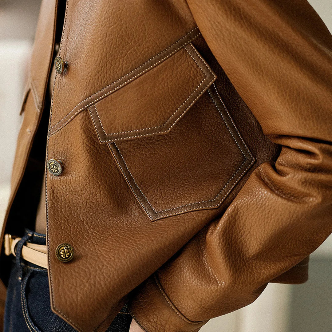 Rebelia Leather Jacket – Tailored Fit for Day & Night Wear 5