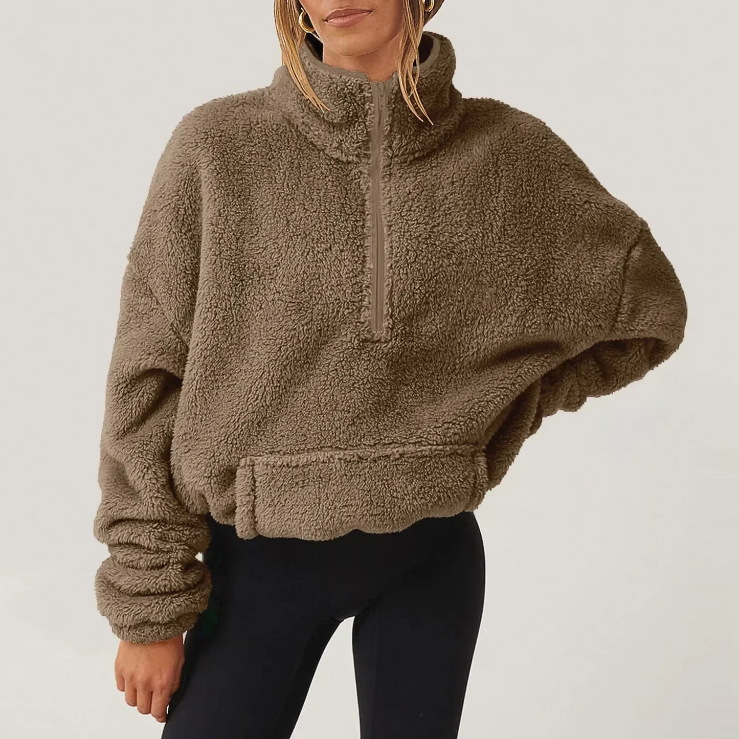 Alpine Half-Zip Sweater — Ultra-Soft Plush Relaxed Fit 10