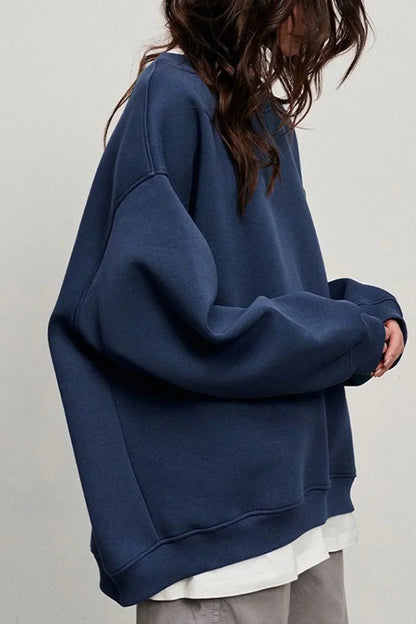 Oversized Crew-Neck Sweatshirt — Soft Organic Cotton Women's 15