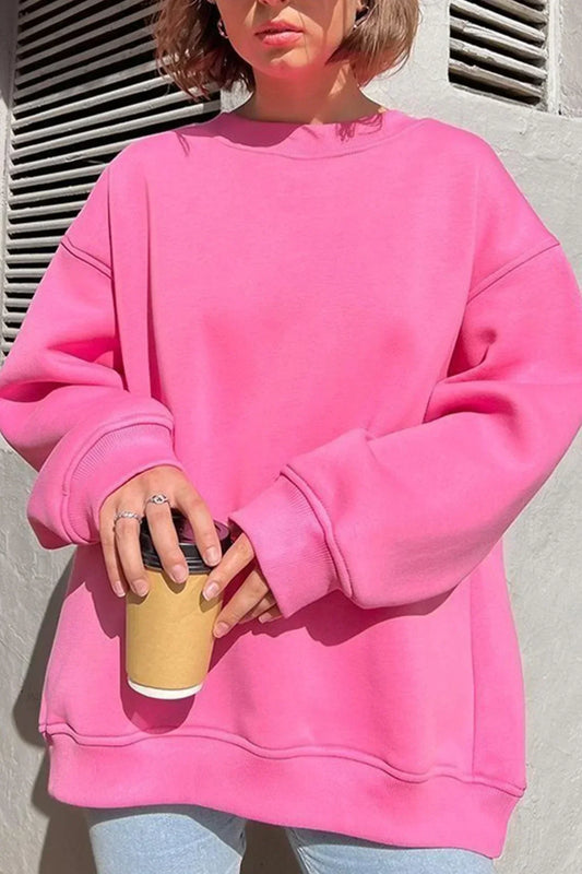 Oversized Crew-Neck Sweatshirt — Soft Organic Cotton Women's 1