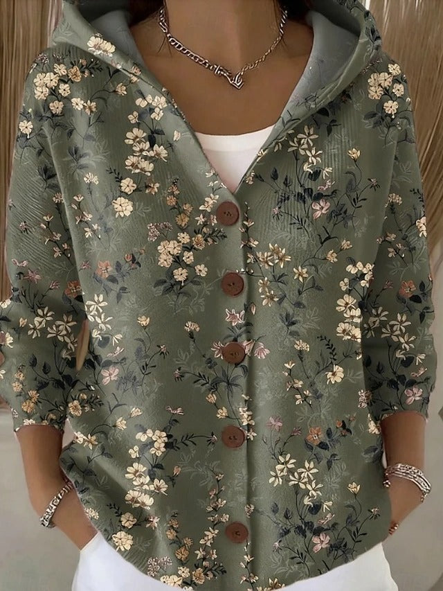 Jenna Button Hooded Cardigan Sweater for Women — All Sizes 4
