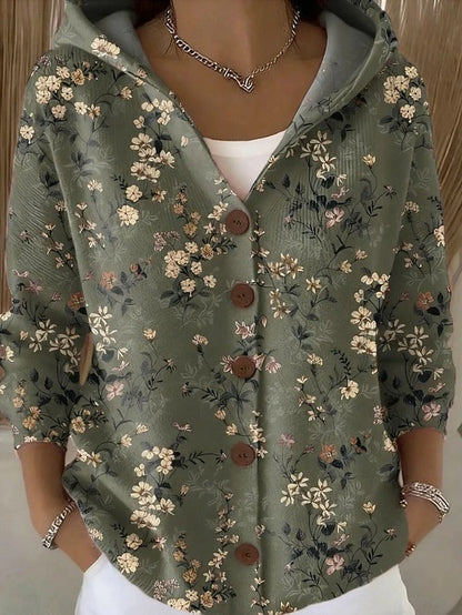 Jenna Button Hooded Cardigan Sweater for Women — All Sizes 4
