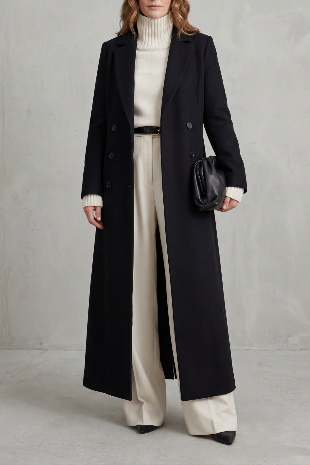 Women's Long Wool Coat — Tailored Fit, Sizes S–2XL 1
