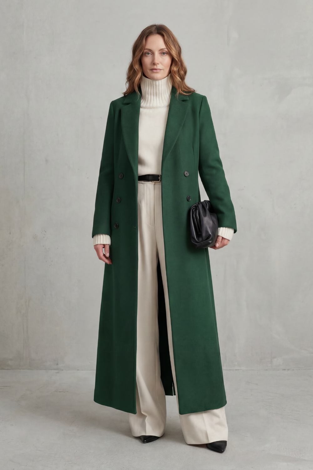 Women's Long Wool Coat — Tailored Fit, Sizes S–2XL 12
